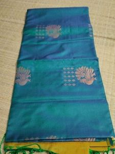 Elegant double shade Green Saree