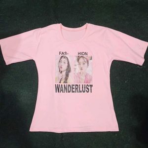 Pink Graphic Tee
