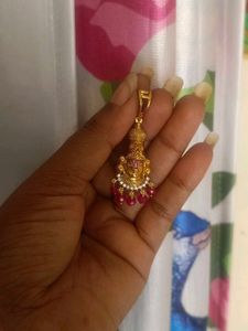 Balaji Pendant With Chethan Rubys