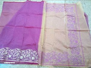 🆕️ Supernet Embroidered Saree