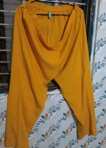 Golden Yellow Flowy Pants