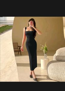 Black Bodycon Midi Dress
