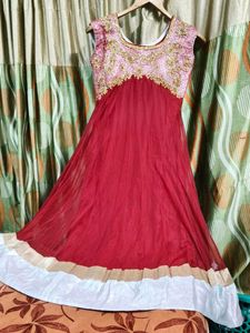 Elegant Ethnic red Gown