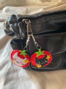 matching handmade felt keychain🥰🤍