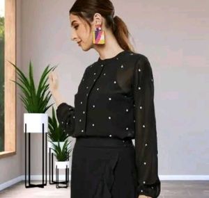 Sheer Star Blouse