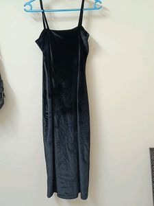 WOMEN BLACK SOLID BODYCON DRESS