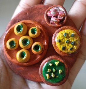 Miniature pani puri .Platter