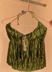 SHEIN ICON Tie Front Backless Cami Top