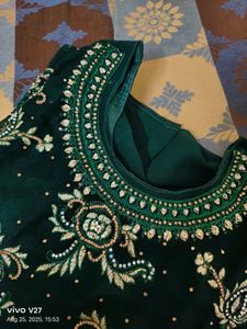Emerald Green Embroidered Salwar Kameez