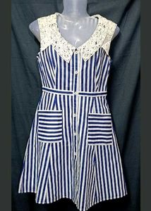 Blue & White Stripe Dress..👗