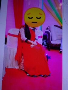 New Red Saree.Srif 30 Minute Wear Kiya