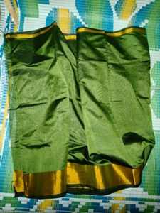 Olive Green Saree