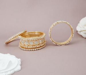 Kundan Bangles Set