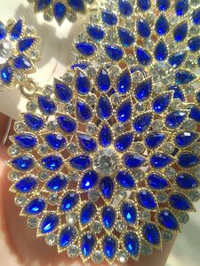 Sparkling Blue Stone Earrings