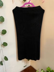 Hot Black Midi Skirt