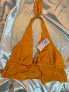 Orange Halter Top
