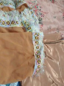 copper colour Dress Material