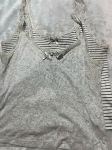 Lace Trimmed Tank Tops