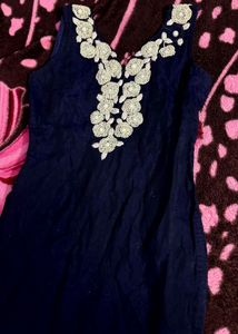 Elegant Navy Blue Kurta