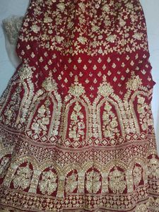 Maroon Embroidery Lehanga And Blouse