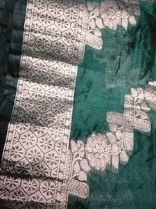 Elegant Green Banarasi Silk Saree