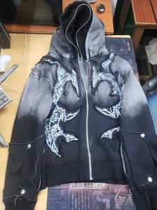 Distressed Graphic Hoodie