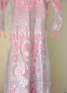 Elegant Pink Embroidered Lehenga Choli