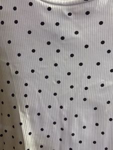 Polka Dot Ruffle Top