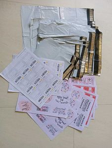 76+1+1+🎁 Labels,Bags, Notes, Bubble Wrap,Box