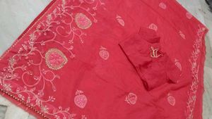 Beautiful Saree With Blouse 💝