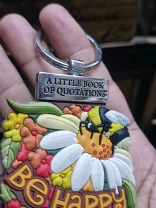 Bee Happy Keychain