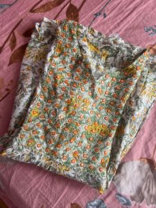 Printed Short Kurti With Free Wallet