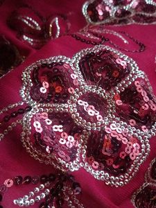 Maroon Saree