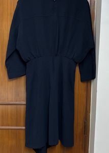 Korean Navy Blue Dress