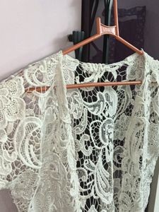 White Net Jecket For Women