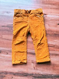 Boys Cute Mustard Corduroy Pants