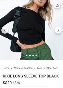Black Backless Top