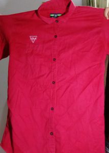 Red Casual Shirt