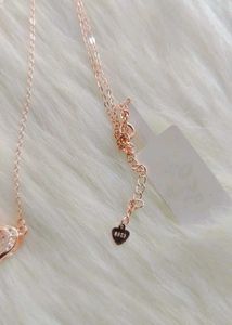 925 Rose Gold Heart Pendant Necklace With Hallmark