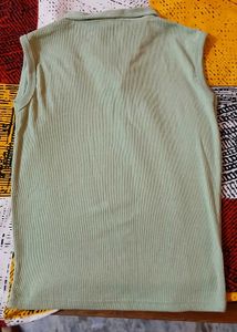 Sleeveless Polo Top