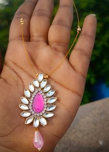 Elegant Pink Stone Jewelry Set