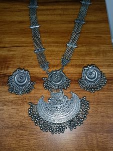 Two Pairs Of Necklace And Earrings