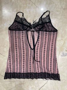 Pink Lace Cami Top