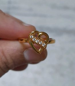 Heart with Stones Ring