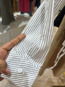 Price Drop November New Striped Wrap Top