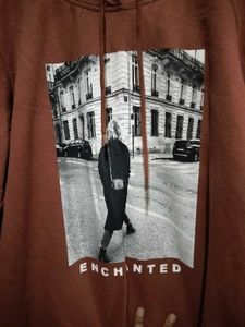 Brown Graphic Hoodie