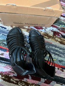 Black Gladiator Sandals