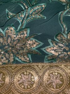 Beautiful Embroidered Sequence Saree