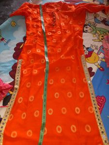 Orange Mirror Kurti