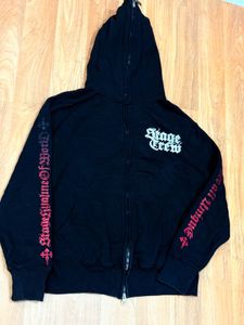 Black 'Stage Crew' Zip-Up Hoodie